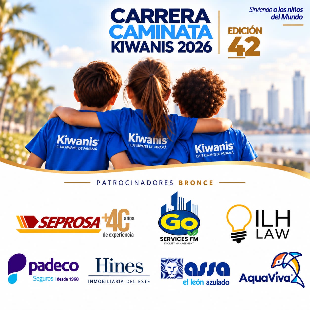 Carrera Caminata Kiwanis 2026 desde el Hotel Miramar para beneficiar a la niñez